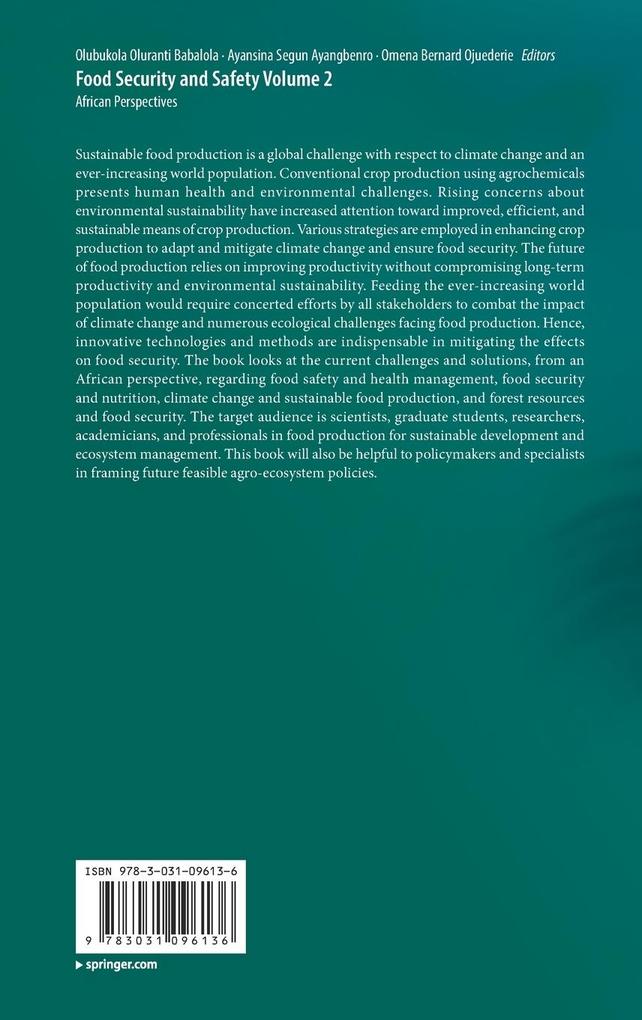 Weitere Ansicht: Food Security and Safety Volume 2