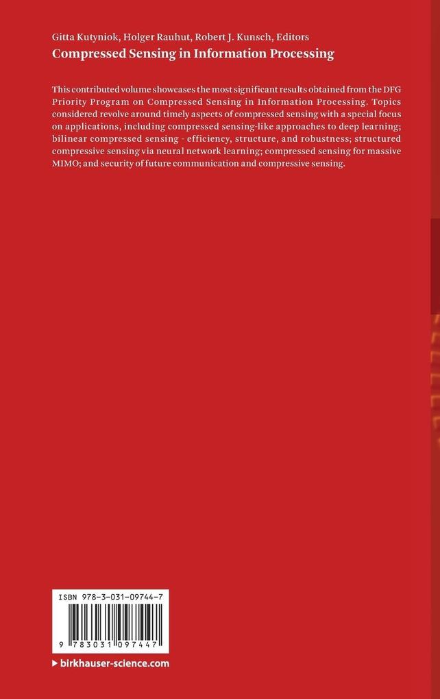 Weitere Ansicht: Compressed Sensing in Information Processing