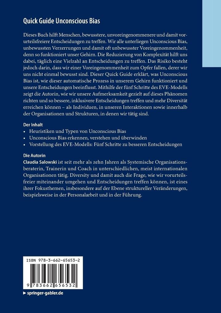 Weitere Ansicht: Quick Guide Unconscious Bias | Claudia Salowski