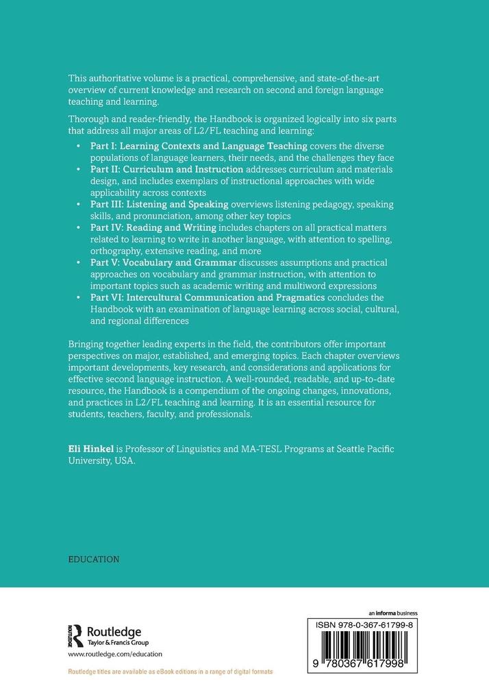 Weitere Ansicht: Handbook of Practical Second Language Teaching and Learning