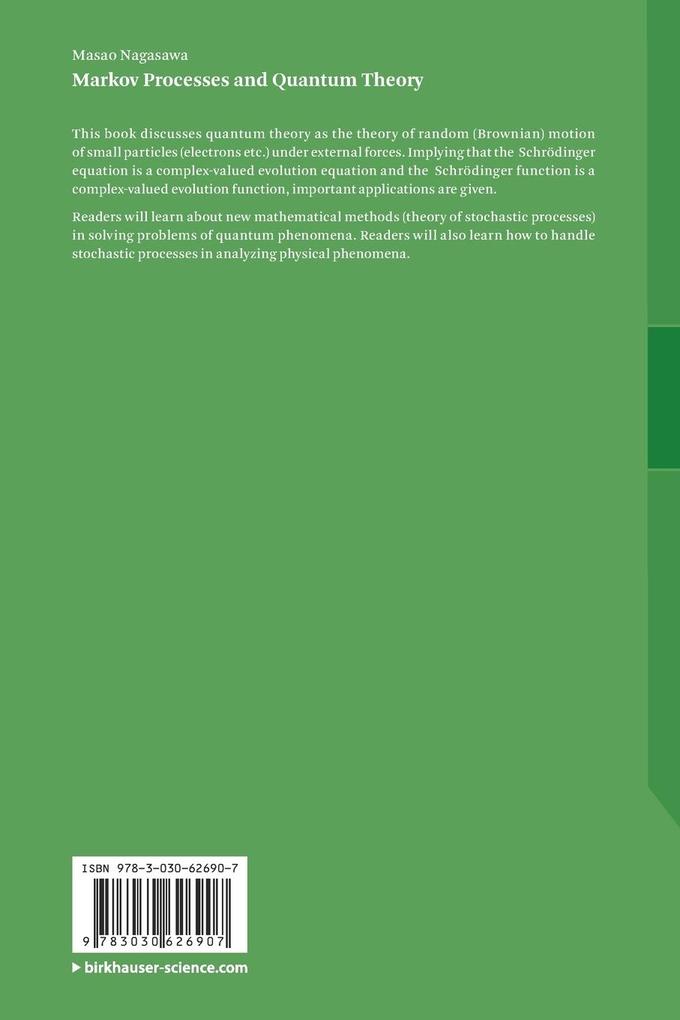 Weitere Ansicht: Markov Processes and Quantum Theory | Masao Nagasawa