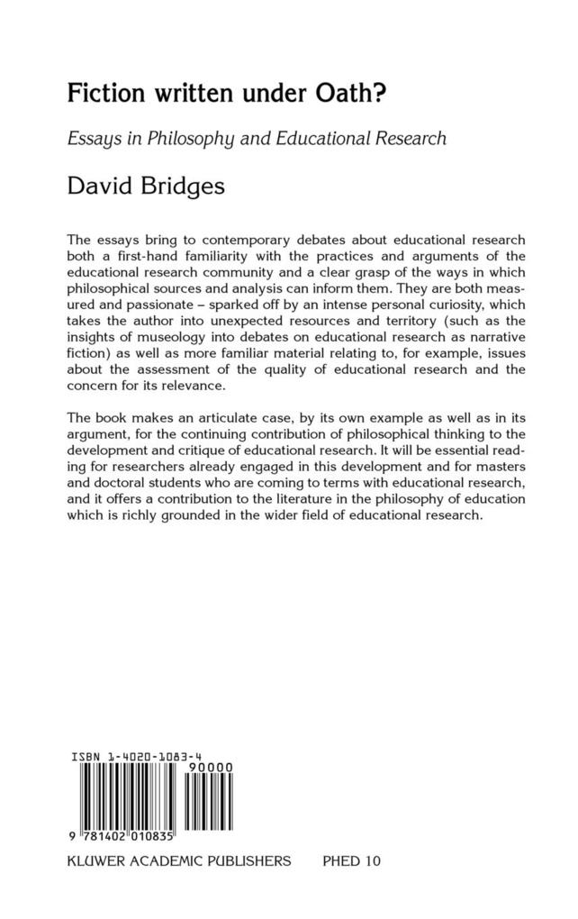 Weitere Ansicht: Fiction written under Oath? | David Bridges