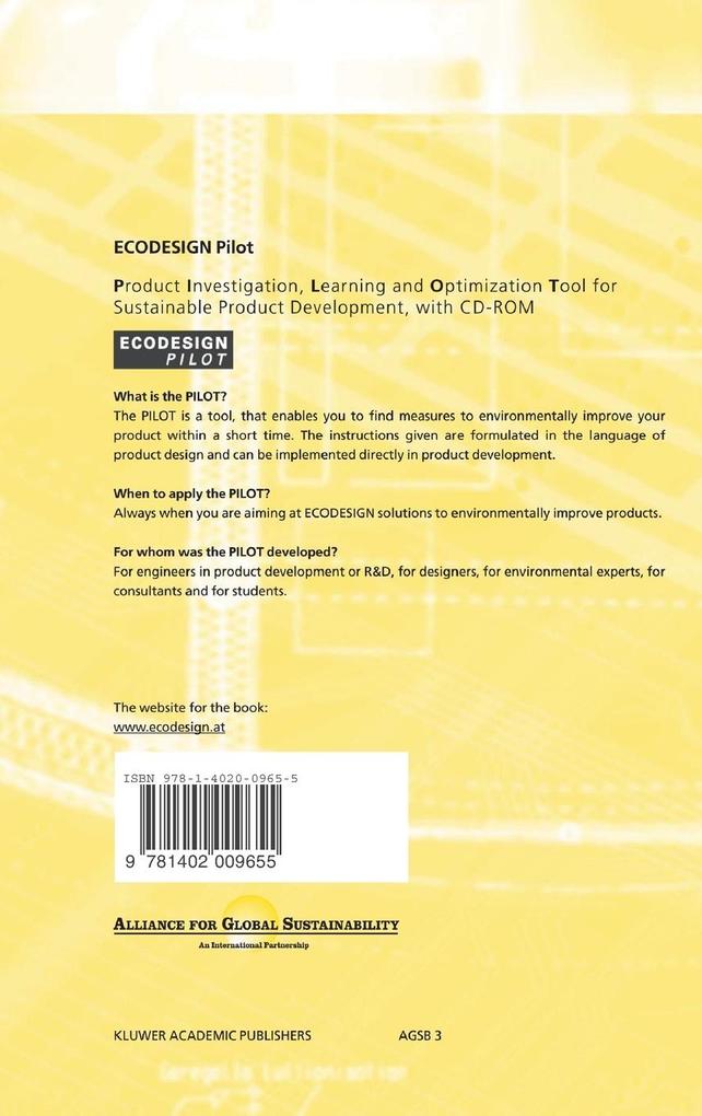 Weitere Ansicht: ECODESIGN Pilot | Wolfgang Wimmer, Rainer Züst