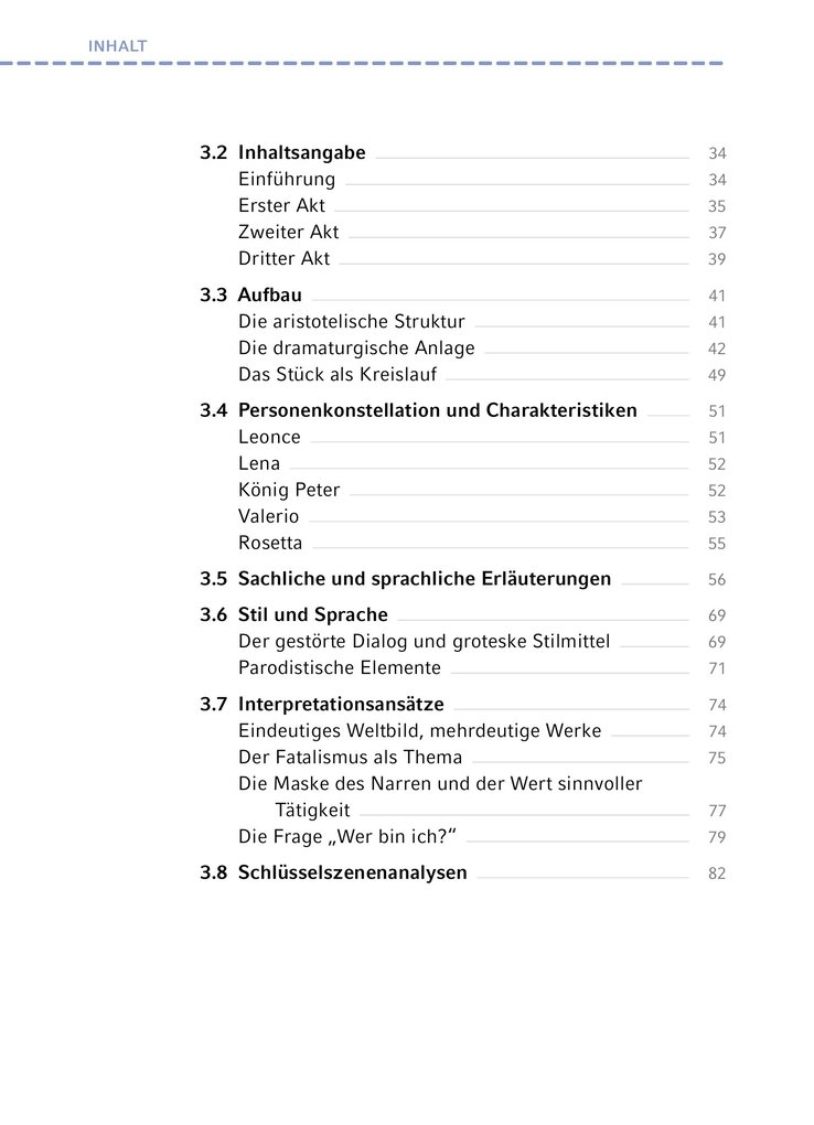 Weitere Ansicht: Leonce und Lena - Textanalyse und Interpretation | Georg Büchner
