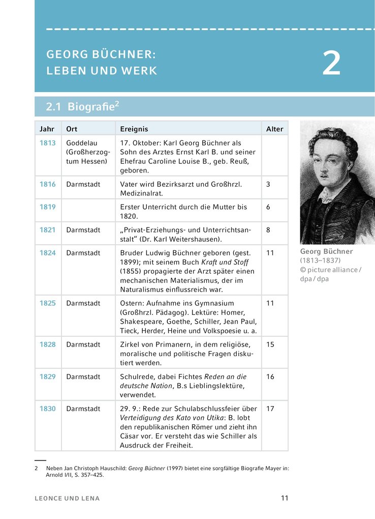 Weitere Ansicht: Leonce und Lena - Textanalyse und Interpretation | Georg Büchner