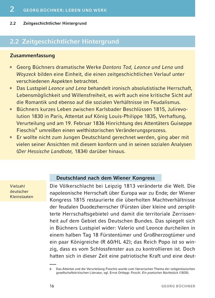 Weitere Ansicht: Leonce und Lena - Textanalyse und Interpretation | Georg Büchner