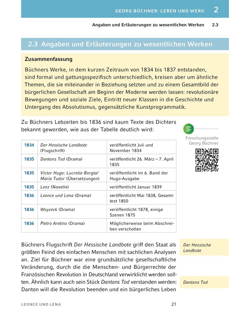 Weitere Ansicht: Leonce und Lena - Textanalyse und Interpretation | Georg Büchner