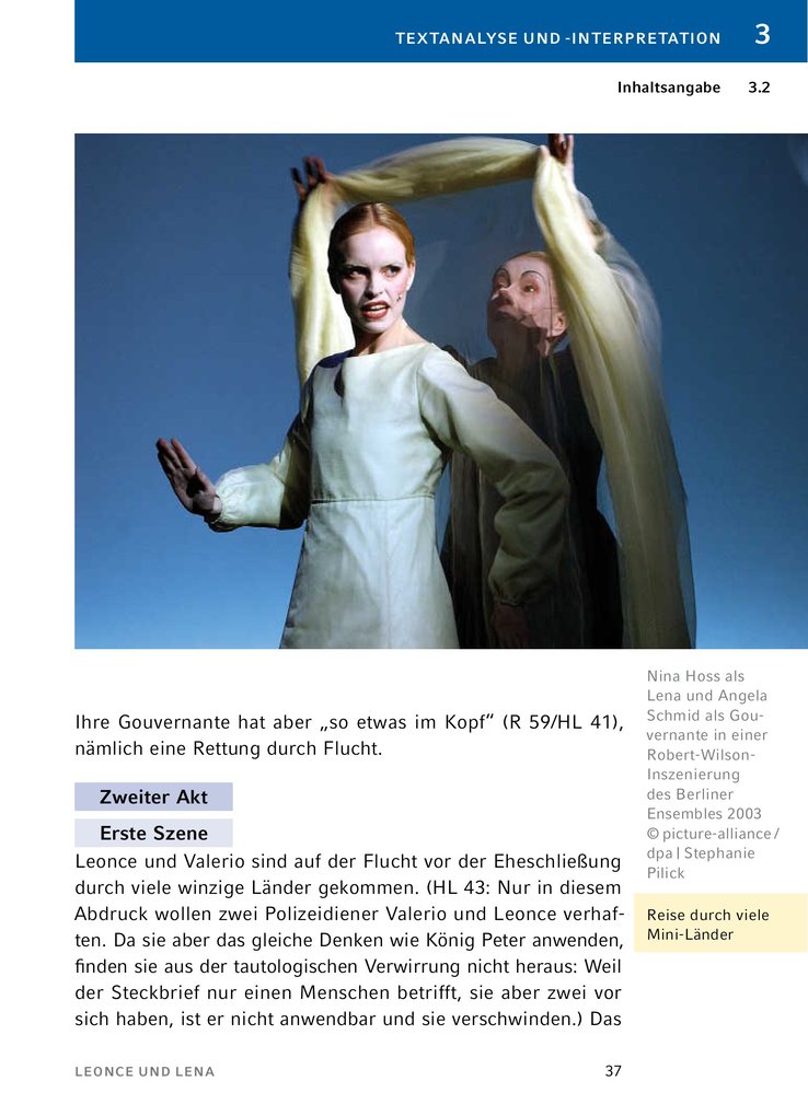 Weitere Ansicht: Leonce und Lena - Textanalyse und Interpretation | Georg Büchner