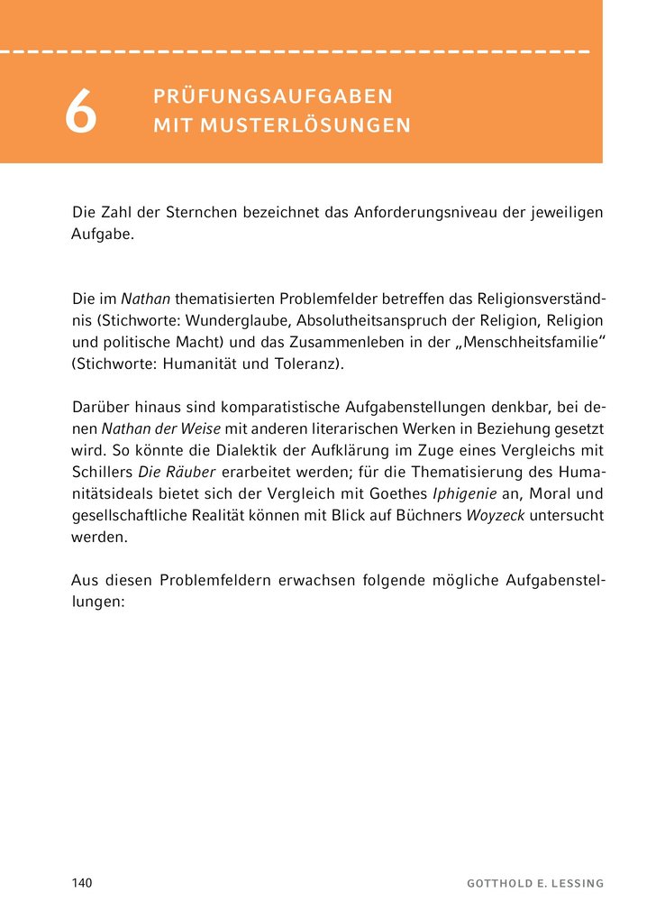 Weitere Ansicht: Nathan der Weise - Textanalyse und Interpretation | Gotthold Ephraim Lessing