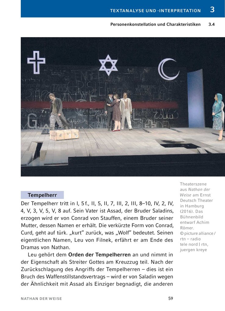 Weitere Ansicht: Nathan der Weise - Textanalyse und Interpretation | Gotthold Ephraim Lessing