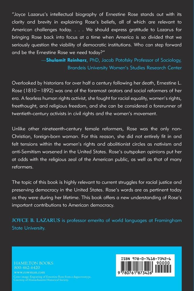Weitere Ansicht: Ernestine L. Rose | Joyce B. Lazarus