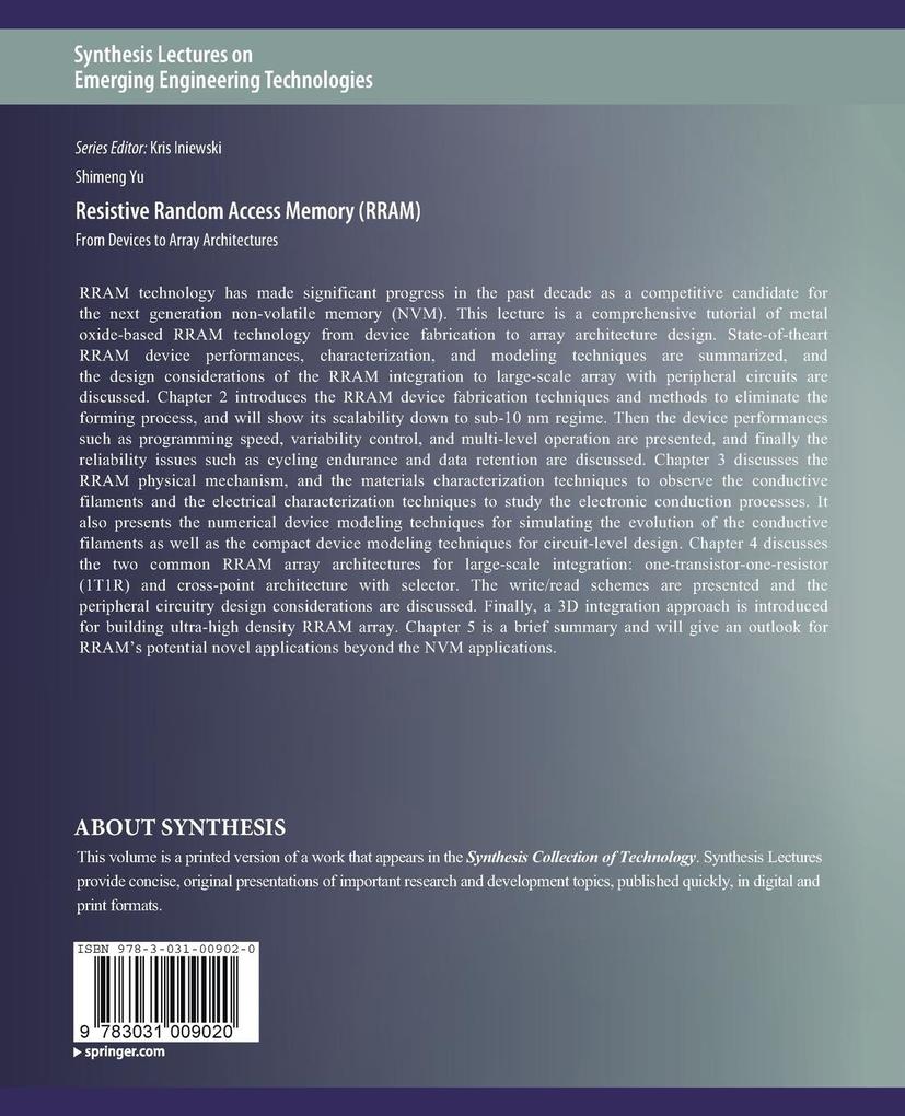 Weitere Ansicht: Resistive Random Access Memory (RRAM) | Shimeng Yu
