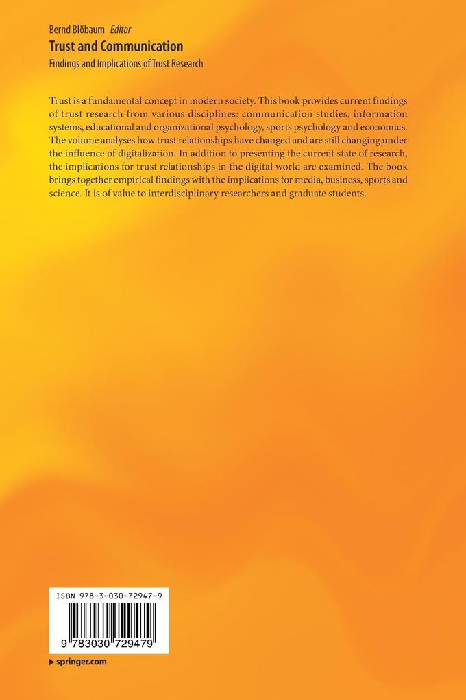 Weitere Ansicht: Trust and Communication
