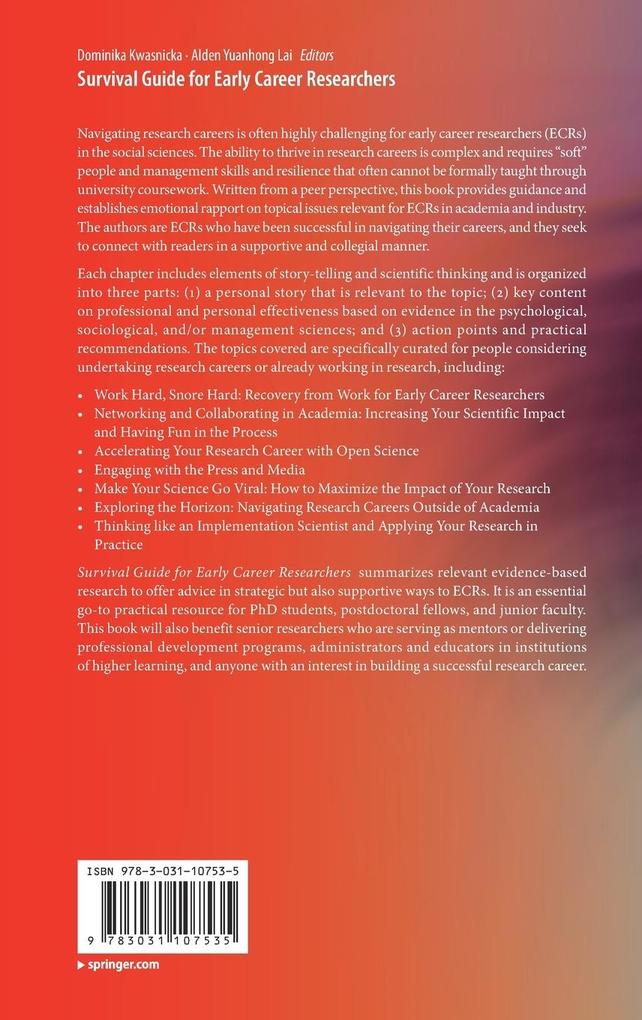 Weitere Ansicht: Survival Guide for Early Career Researchers