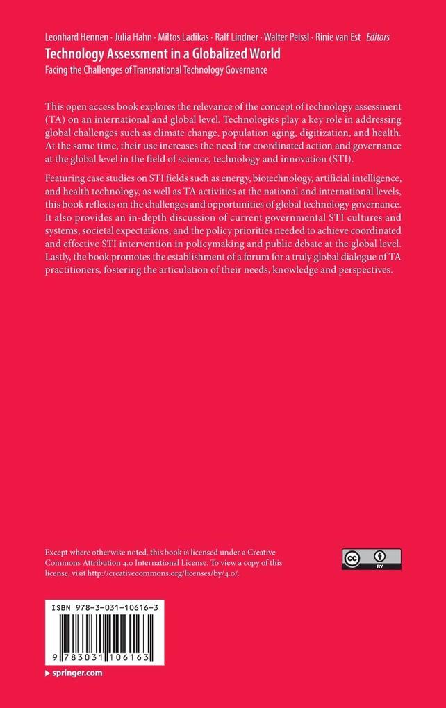 Weitere Ansicht: Technology Assessment in a Globalized World