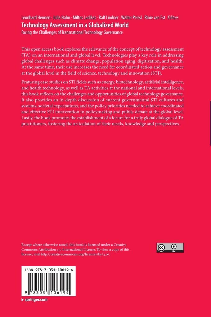 Weitere Ansicht: Technology Assessment in a Globalized World