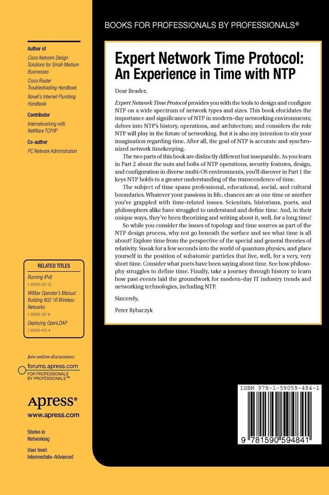 Weitere Ansicht: Expert Network Time Protocol | Peter Rybaczyk