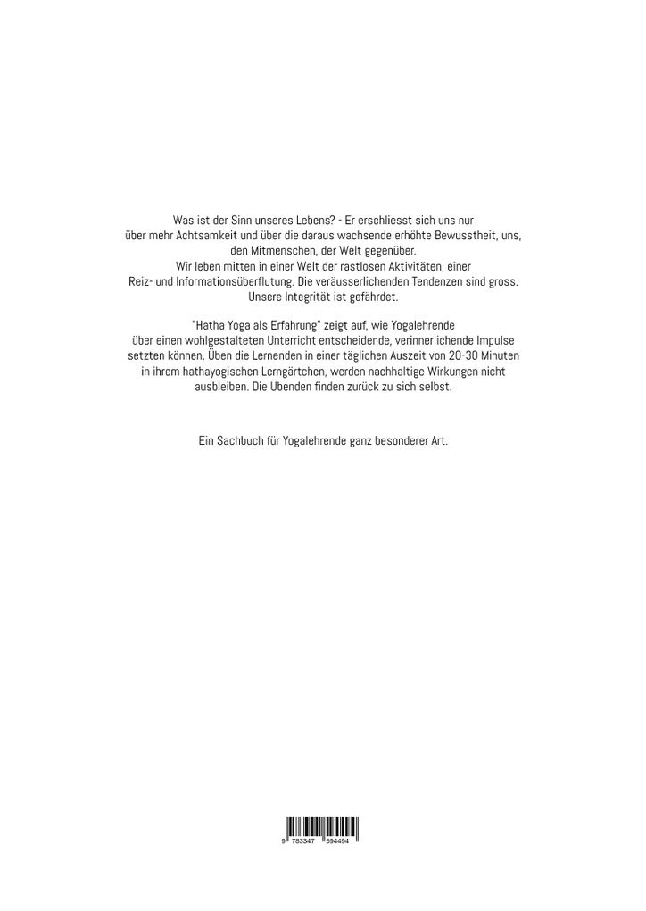 Weitere Ansicht: Hatha Yoga als Erfahrung | Carlo Vella