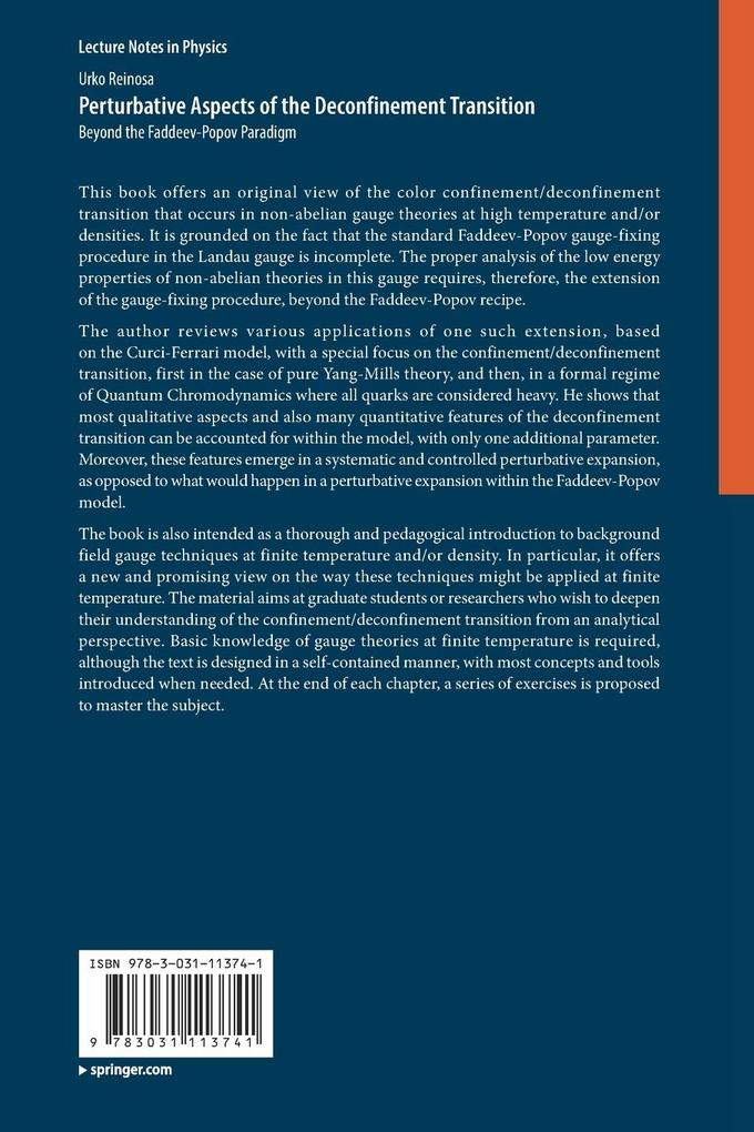 Weitere Ansicht: Perturbative Aspects of the Deconfinement Transition | Urko Reinosa
