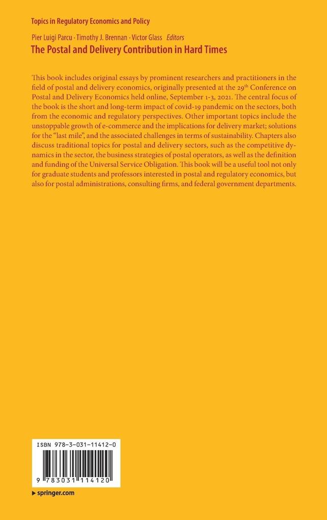 Weitere Ansicht: The Postal and Delivery Contribution in Hard Times