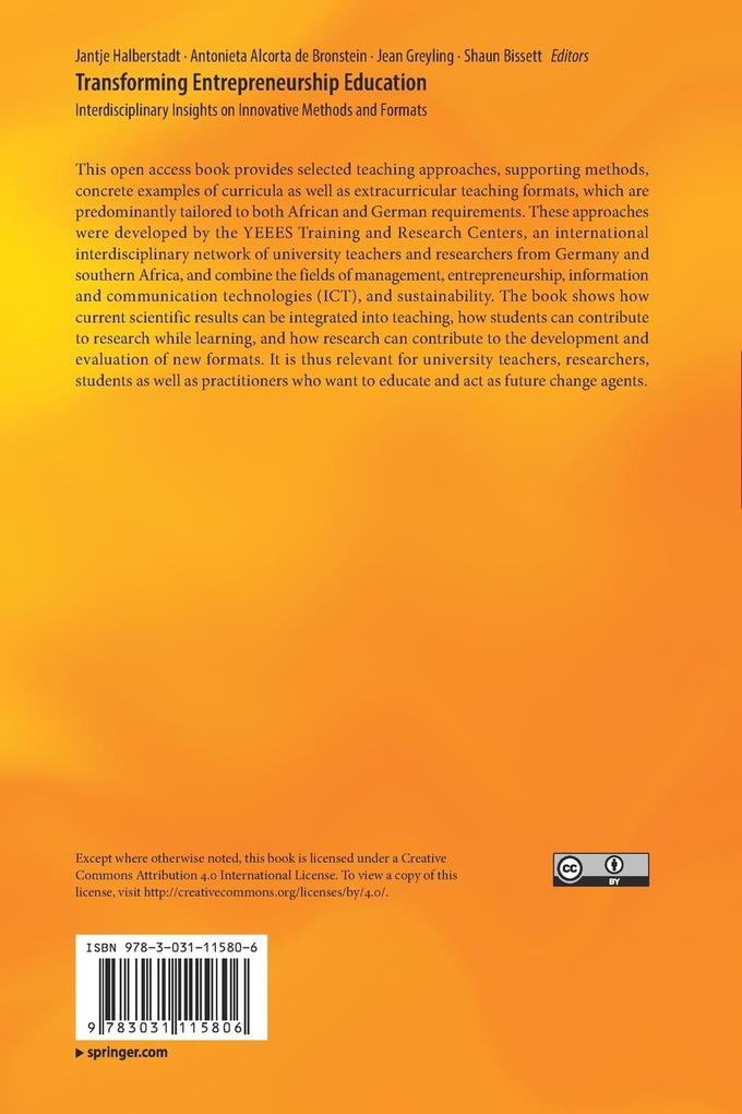 Weitere Ansicht: Transforming Entrepreneurship Education