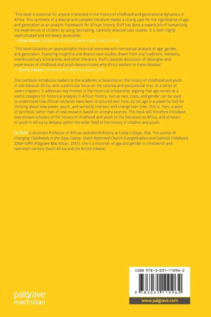 Weitere Ansicht: Children and Youth in African History | SE Duff