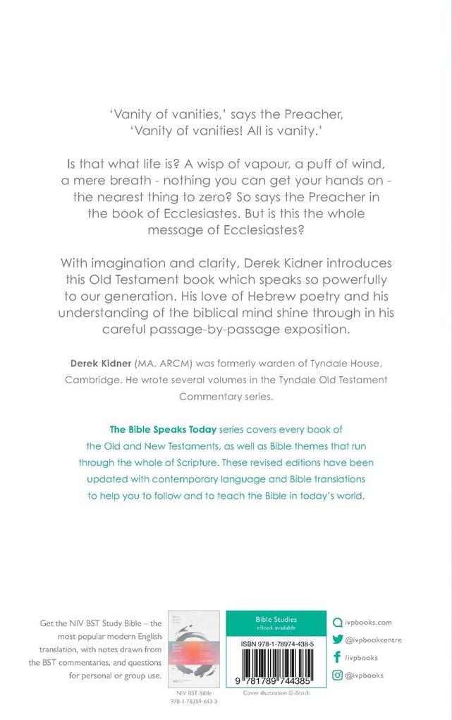 Weitere Ansicht: The Message of Ecclesiastes | Derek Kidner