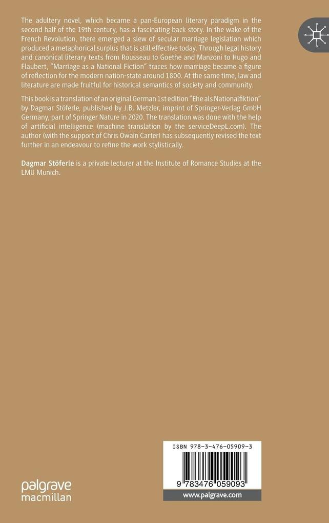 Weitere Ansicht: Marriage as a National Fiction | Dagmar Stöferle