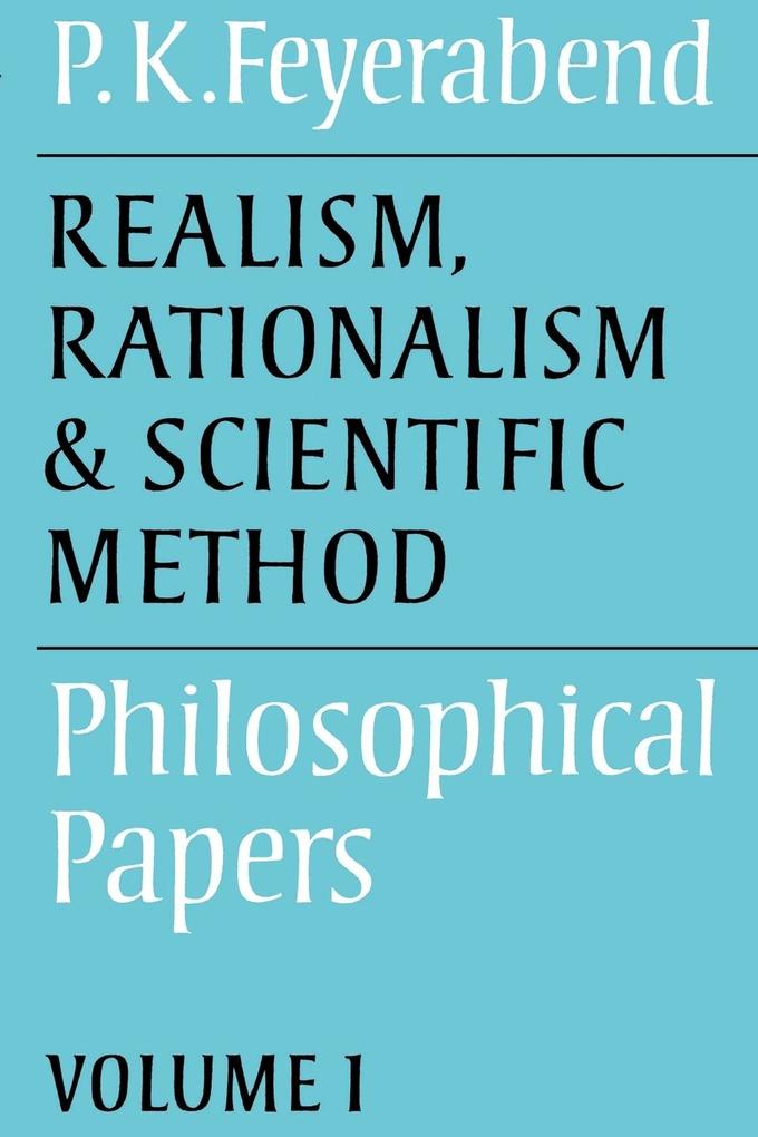 Realism, Rationalism and Scientific Method als Taschenbuch