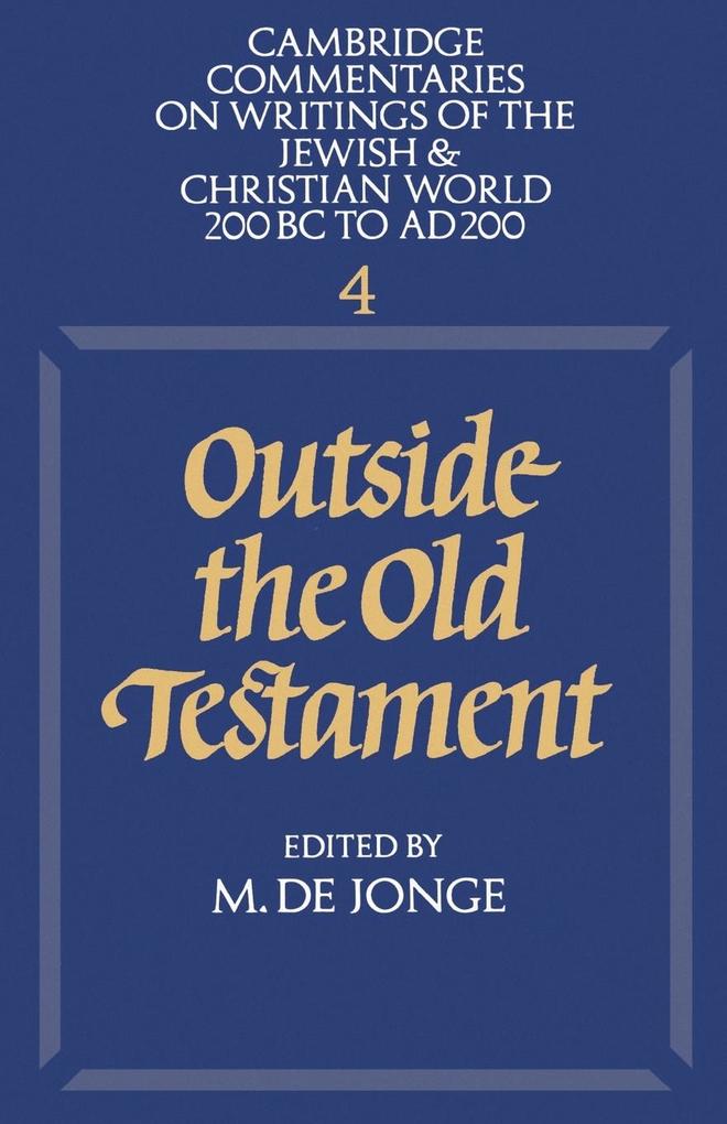Outside the Old Testament als Taschenbuch