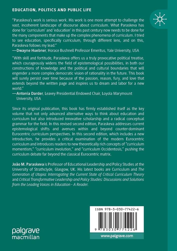 Weitere Ansicht: Conflicts in Curriculum Theory | João M. Paraskeva