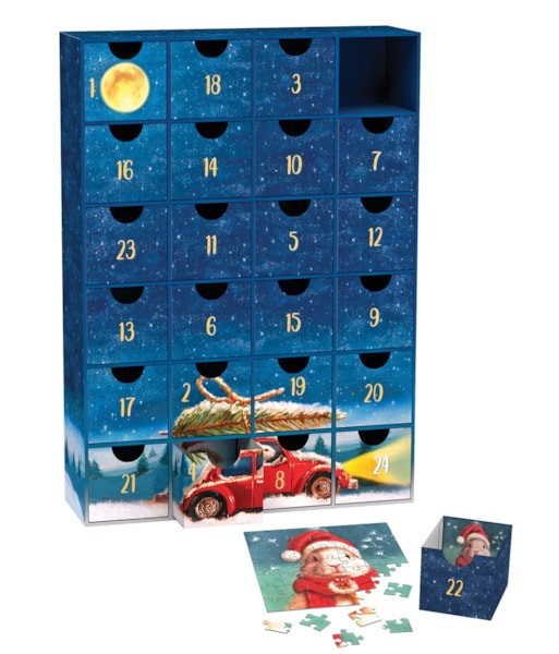 Weitere Ansicht: Puzzle Adventskalender - Weihnachtstiere. 1200 Teile