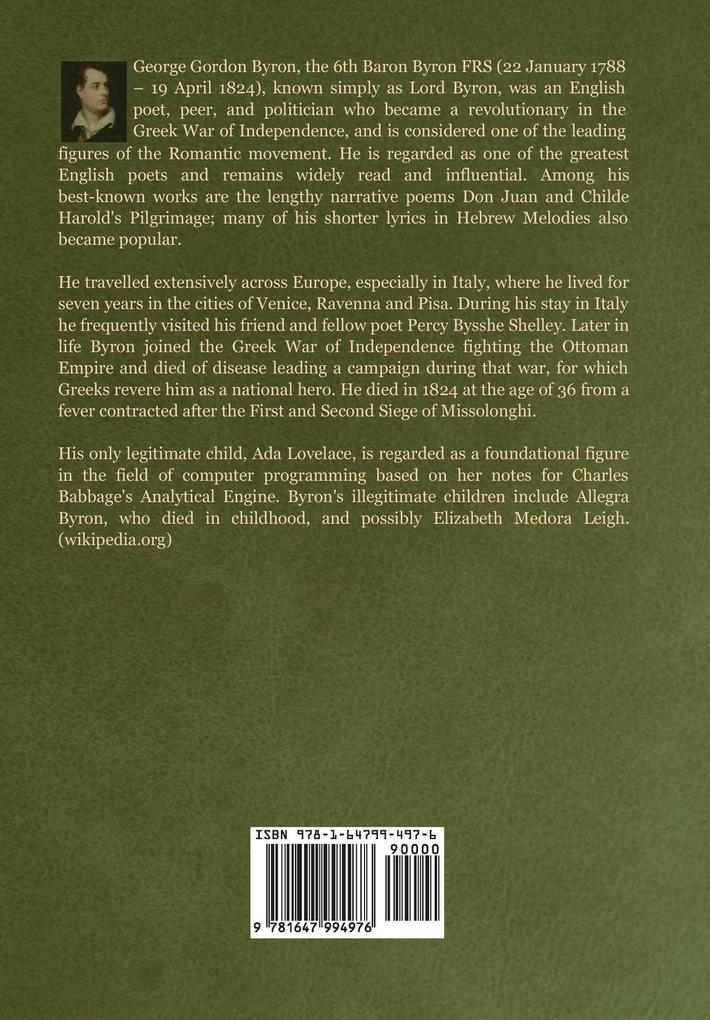 Weitere Ansicht: Childe Harold's Pilgrimage | Lord Byron