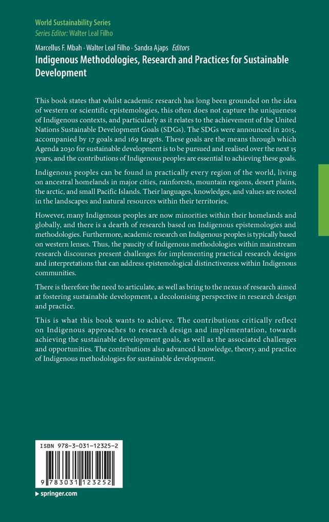 Weitere Ansicht: Indigenous Methodologies, Research and Practices for Sustainable Development