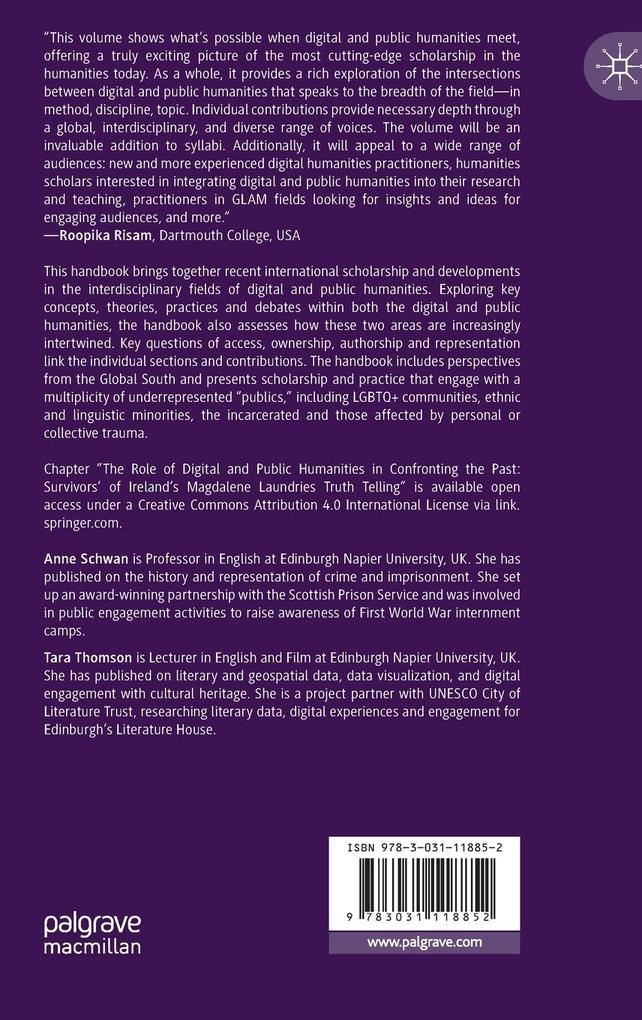 Weitere Ansicht: The Palgrave Handbook of Digital and Public Humanities