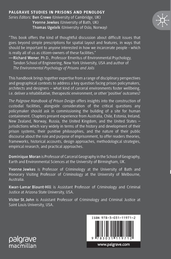 Weitere Ansicht: The Palgrave Handbook of Prison Design