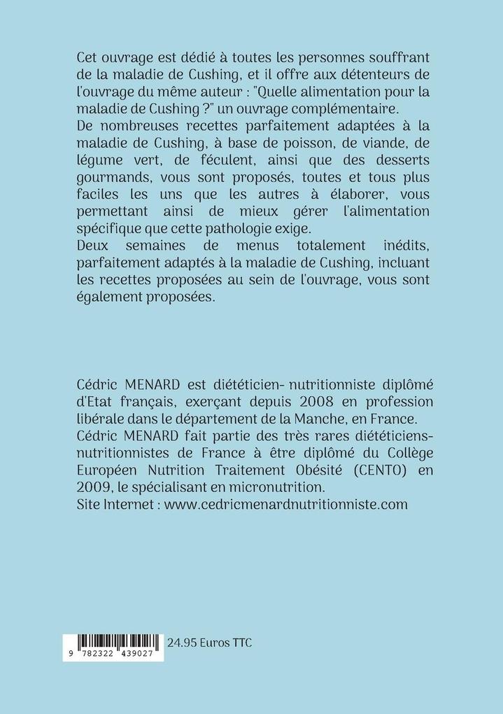 Weitere Ansicht: Mes recettes faciles pour la maladie de Cushing. | Cédric Menard
