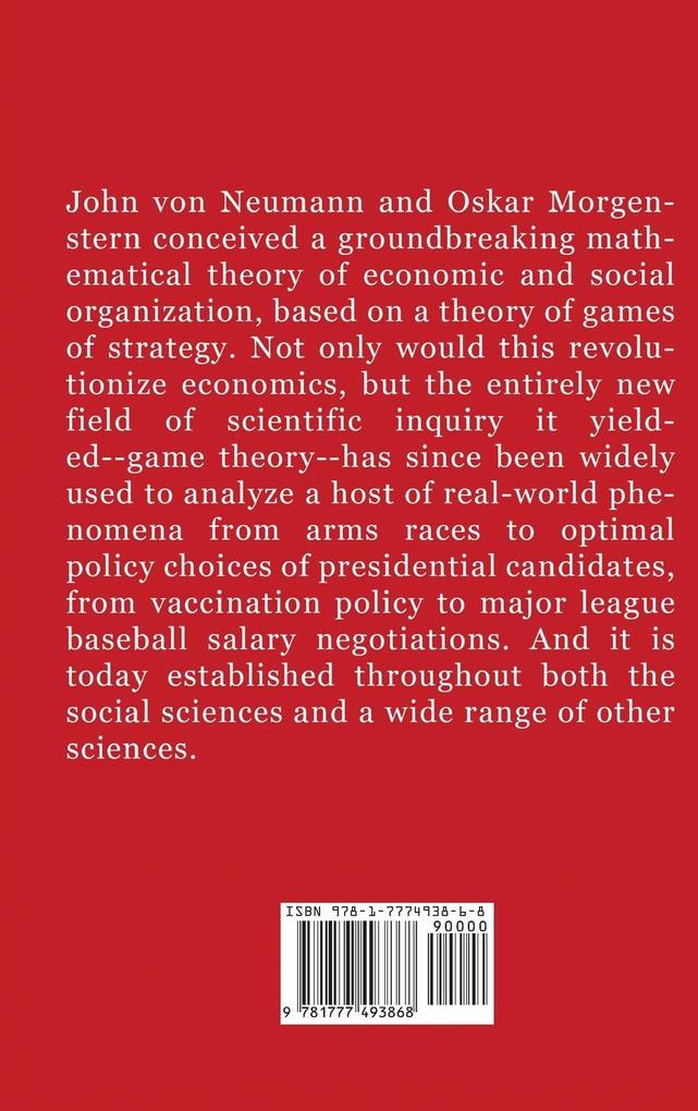 Weitere Ansicht: Theory of Games and Economic Behavior | John Von Neumann, Oskar Morgenstern