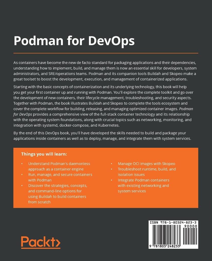 Weitere Ansicht: Podman for DevOps | Alessandro Arrichiello, Gianni Salinetti