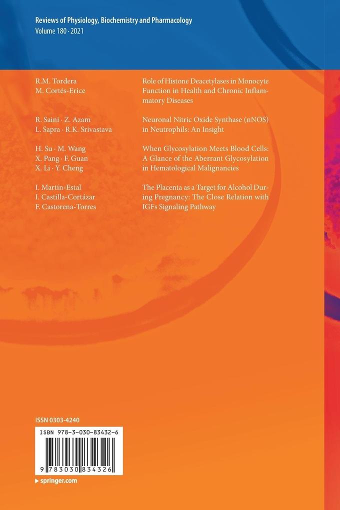 Weitere Ansicht: Reviews of Physiology, Biochemistry and Pharmacology