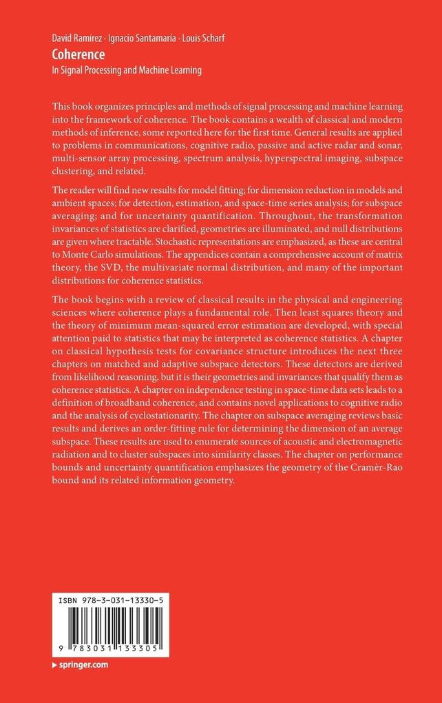 Weitere Ansicht: Coherence | David Ramírez, Ignacio Santamaría, Louis Scharf