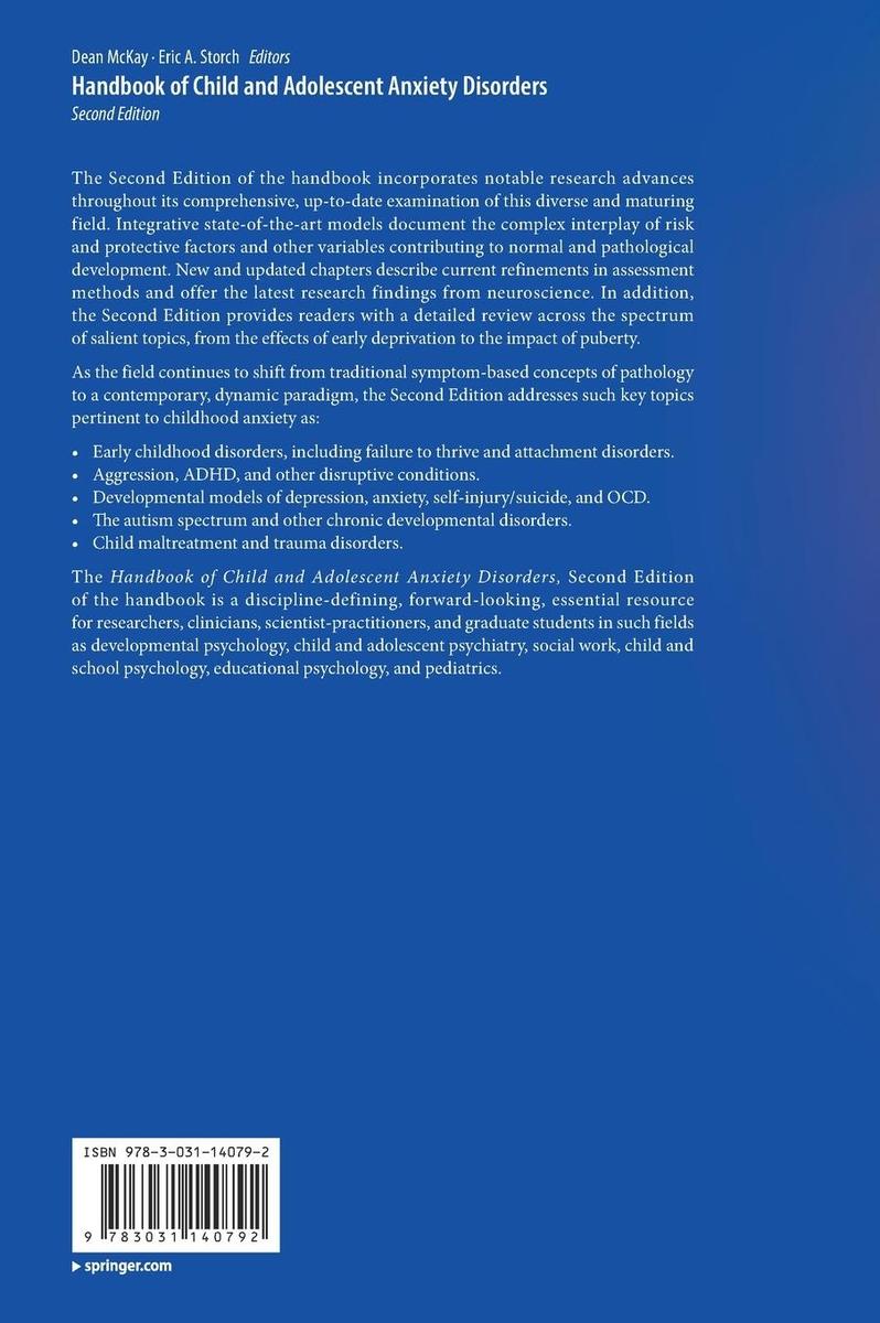 Weitere Ansicht: Handbook of Child and Adolescent Anxiety Disorders