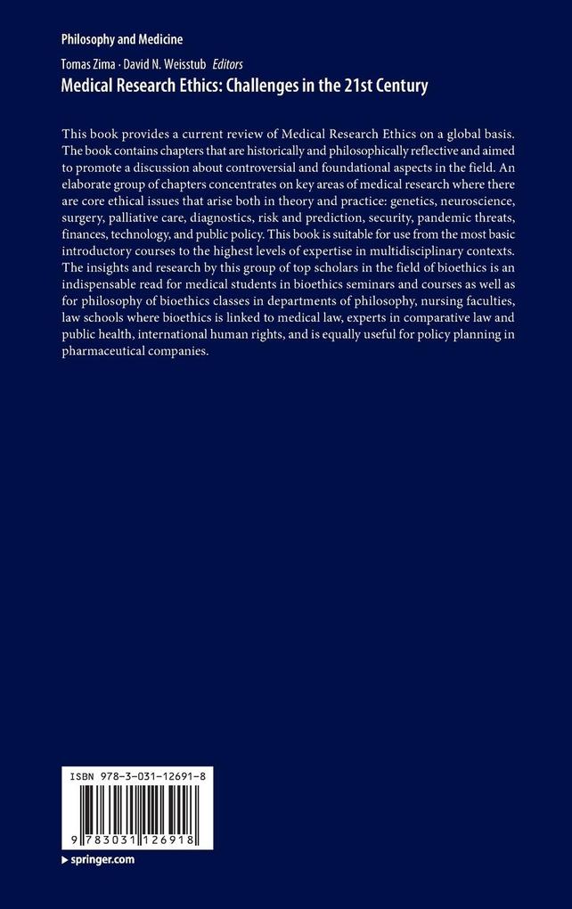 Weitere Ansicht: Medical Research Ethics: Challenges in the 21st Century