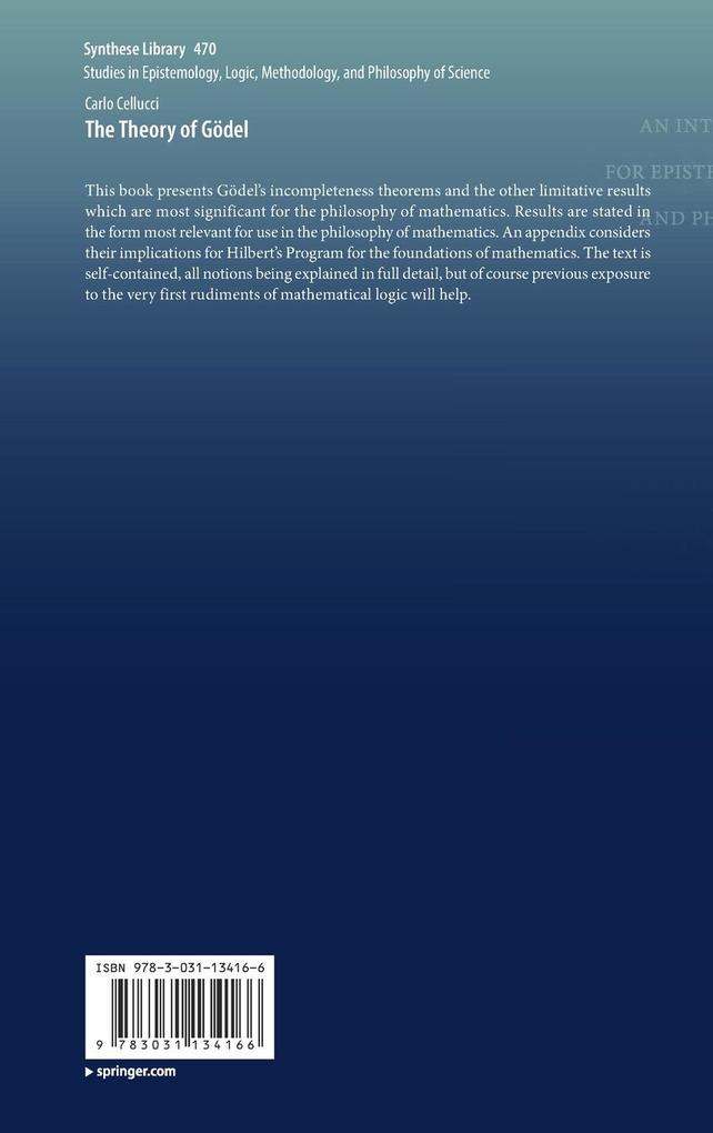 Weitere Ansicht: The Theory of Gödel | Carlo Cellucci