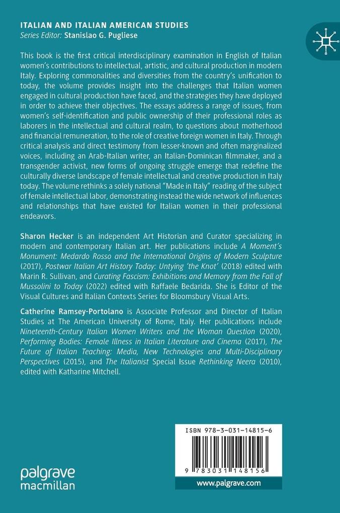 Weitere Ansicht: Female Cultural Production in Modern Italy