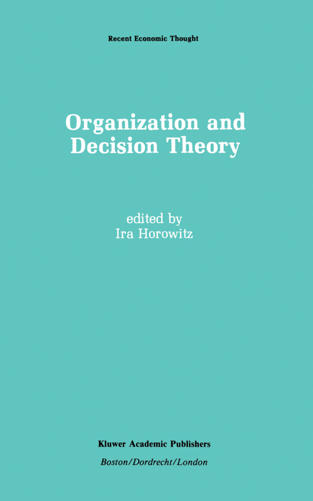 Organization and Decision Theory als Buch (gebunden)