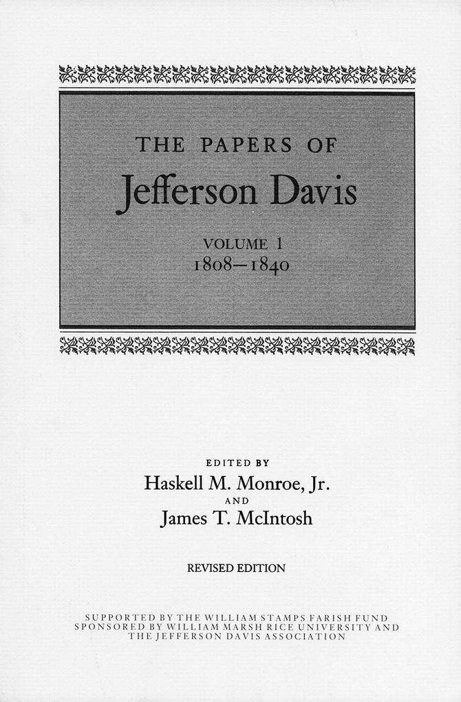 Produktbild: The Papers of Jefferson Davis | Jefferson Davis