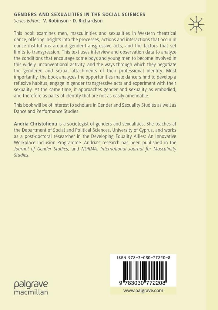 Weitere Ansicht: Men, Masculinities and Sexualities in Dance | Andria Christofidou