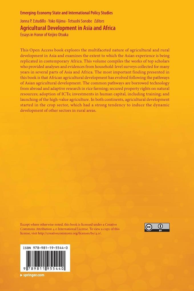 Weitere Ansicht: Agricultural Development in Asia and Africa