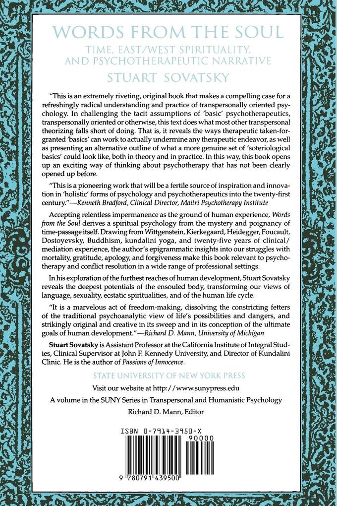 Weitere Ansicht: Words from the Soul | Stuart Sovatsky